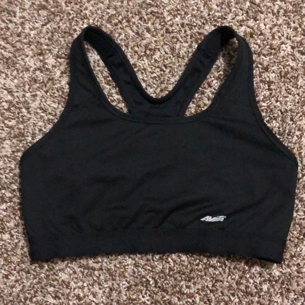 Avia Black Sports bra unpadded